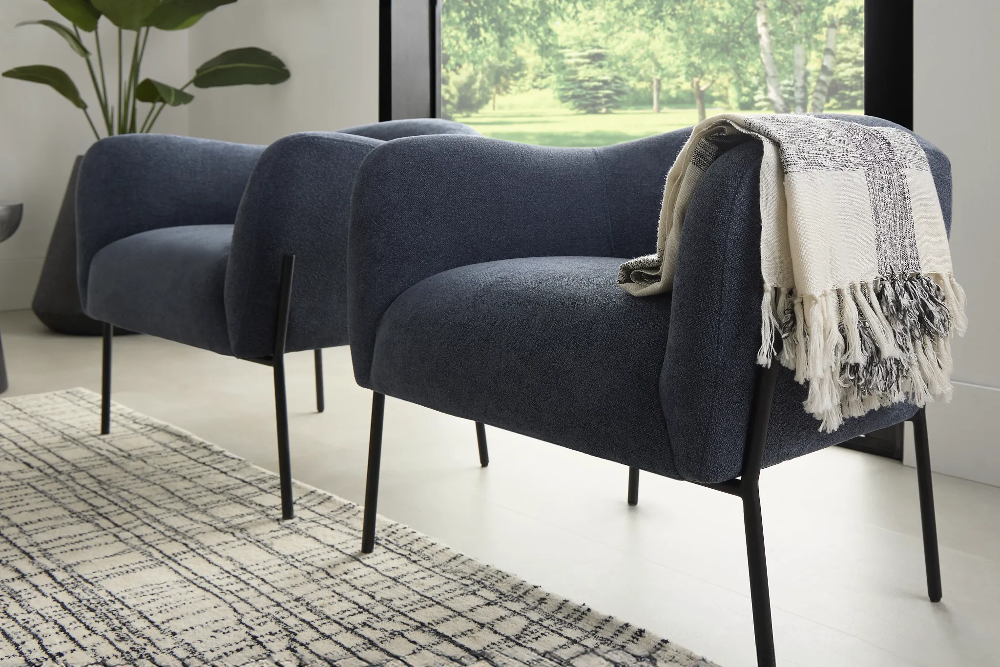 Kalima Blue Accent Chair