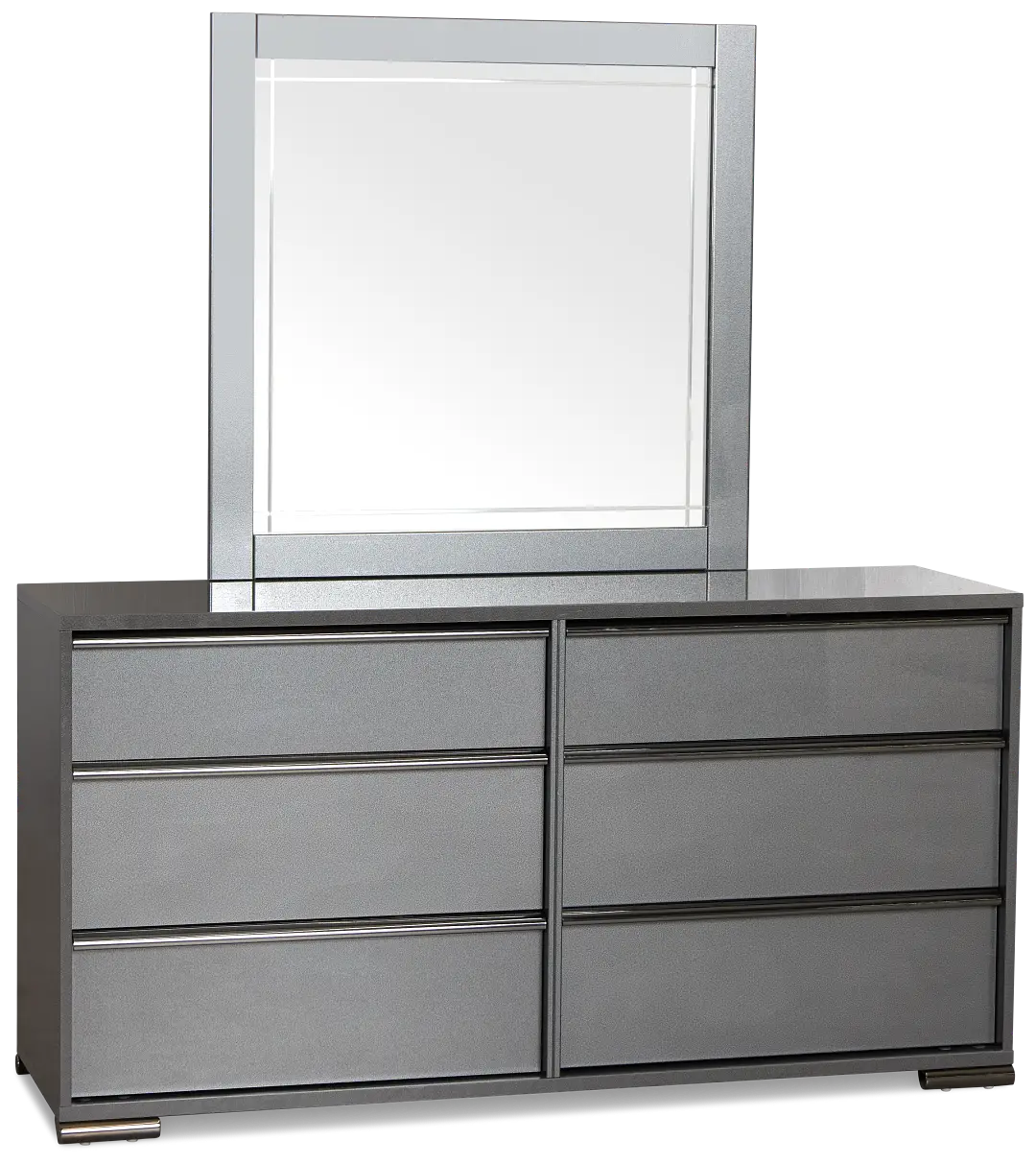 Davie Gray Dresser & Mirror Davie Gray Dresser & Mirror