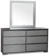 Davie Gray Dresser & Mirror