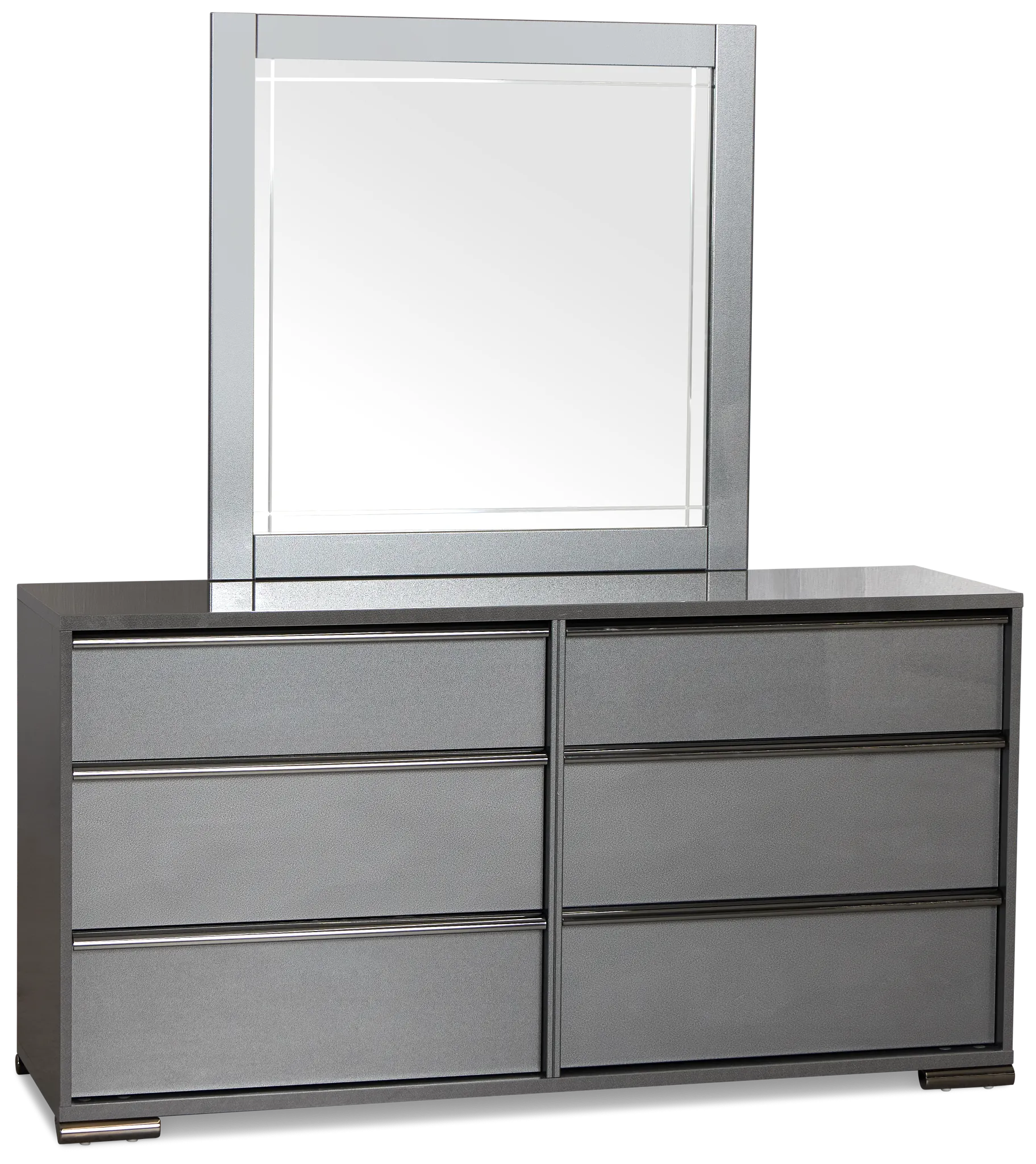 Davie Gray Dresser & Mirror