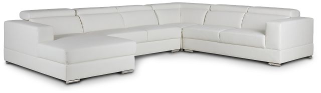 Maxwell White Micro Large Left Chaise Sectional (1)