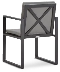 Linear Dark Gray Arm Chair