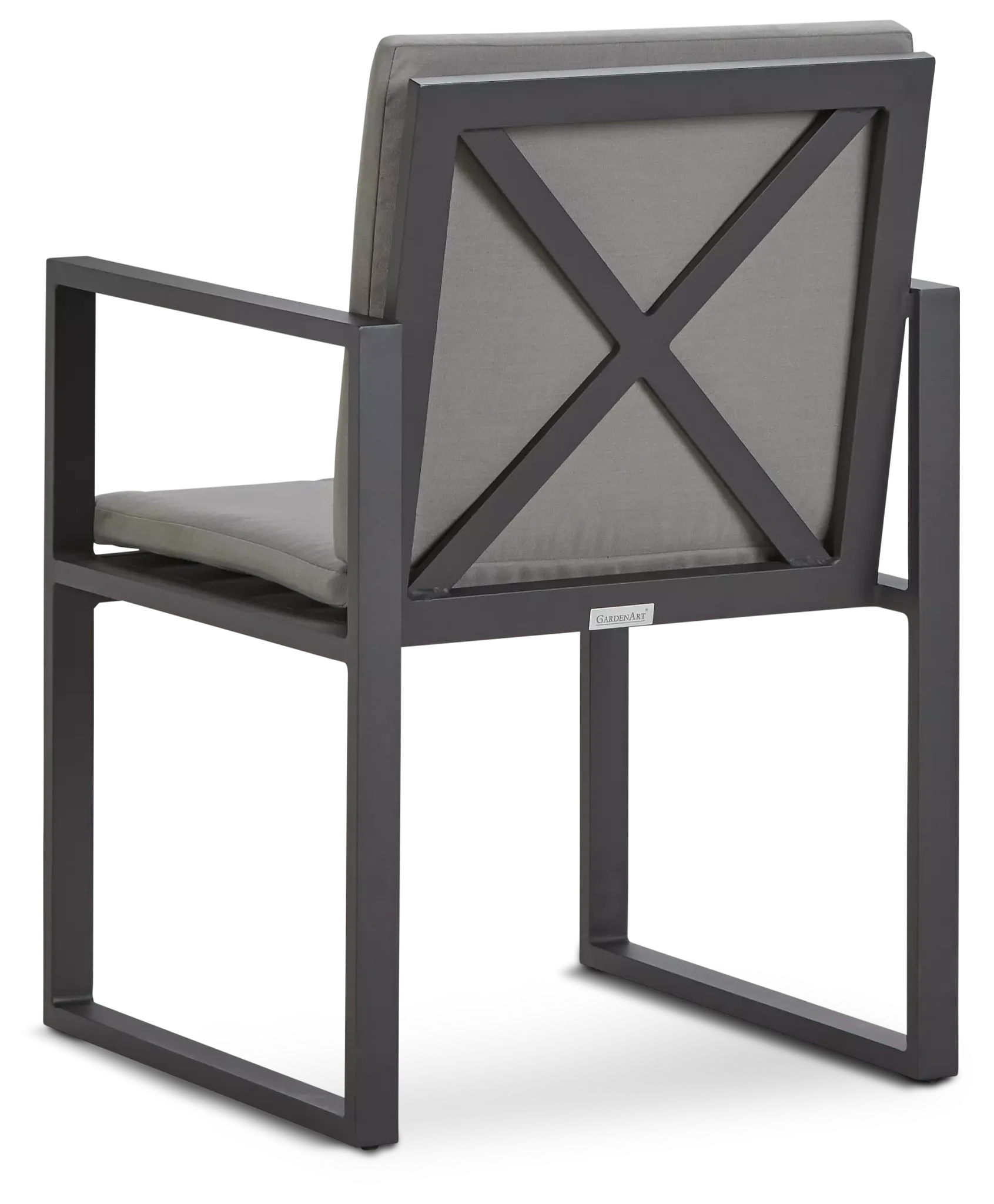 Linear Dark Gray Arm Chair