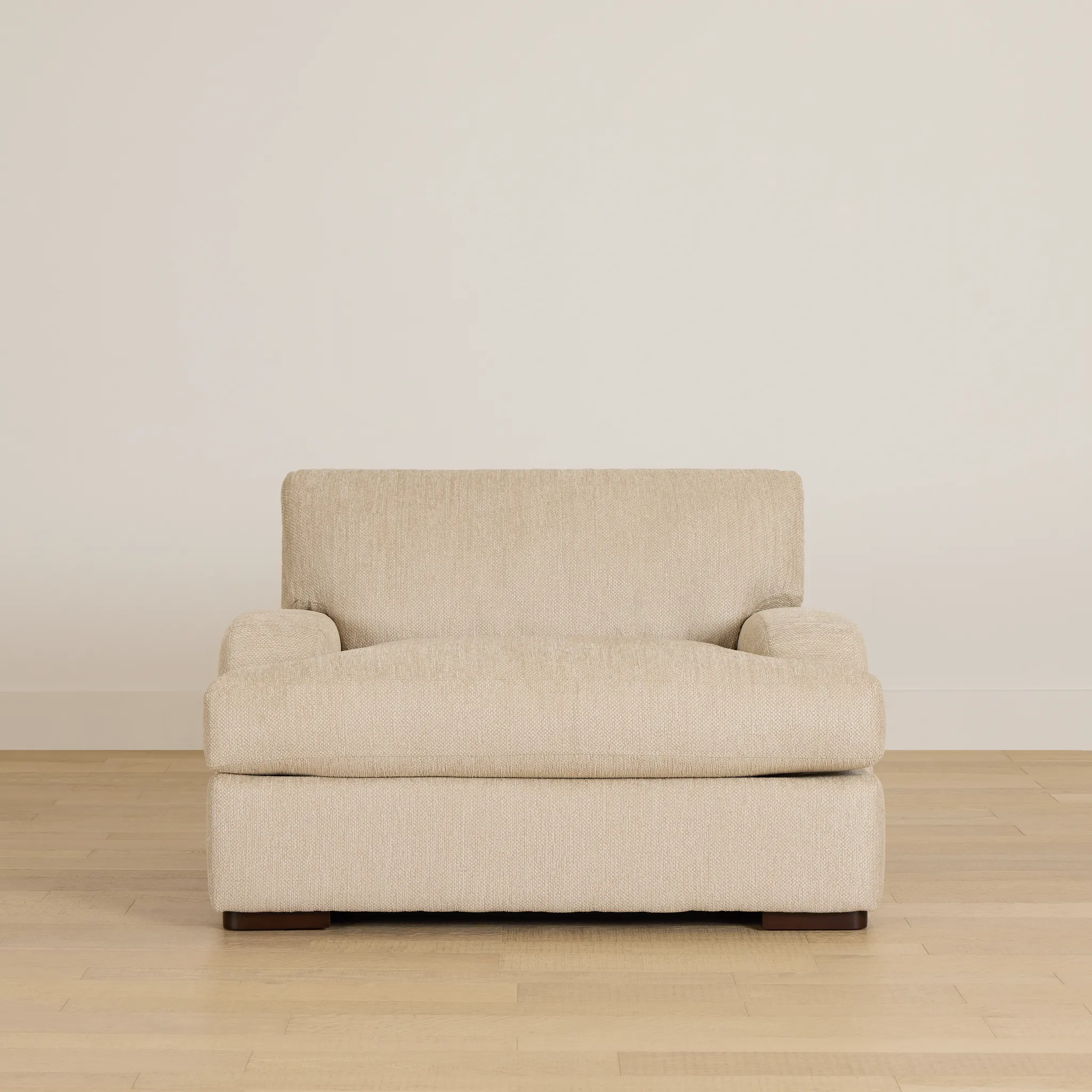 Alpha Beige Fabric Chair