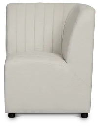 Tifton Light Beige Corner Bench