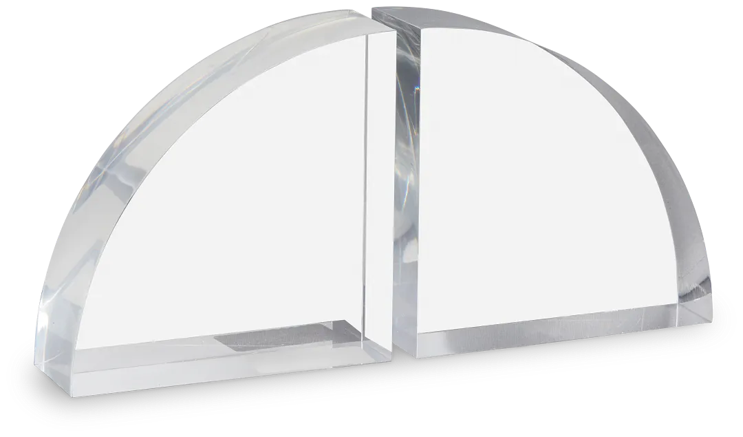 Sylas Acrylic Set Of 2 Bookends