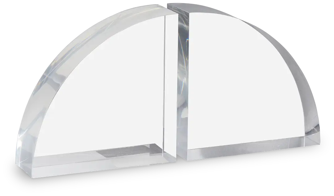 Sylas Acrylic Set Of 2 Bookends Sylas Acrylic Set Of 2 Bookends