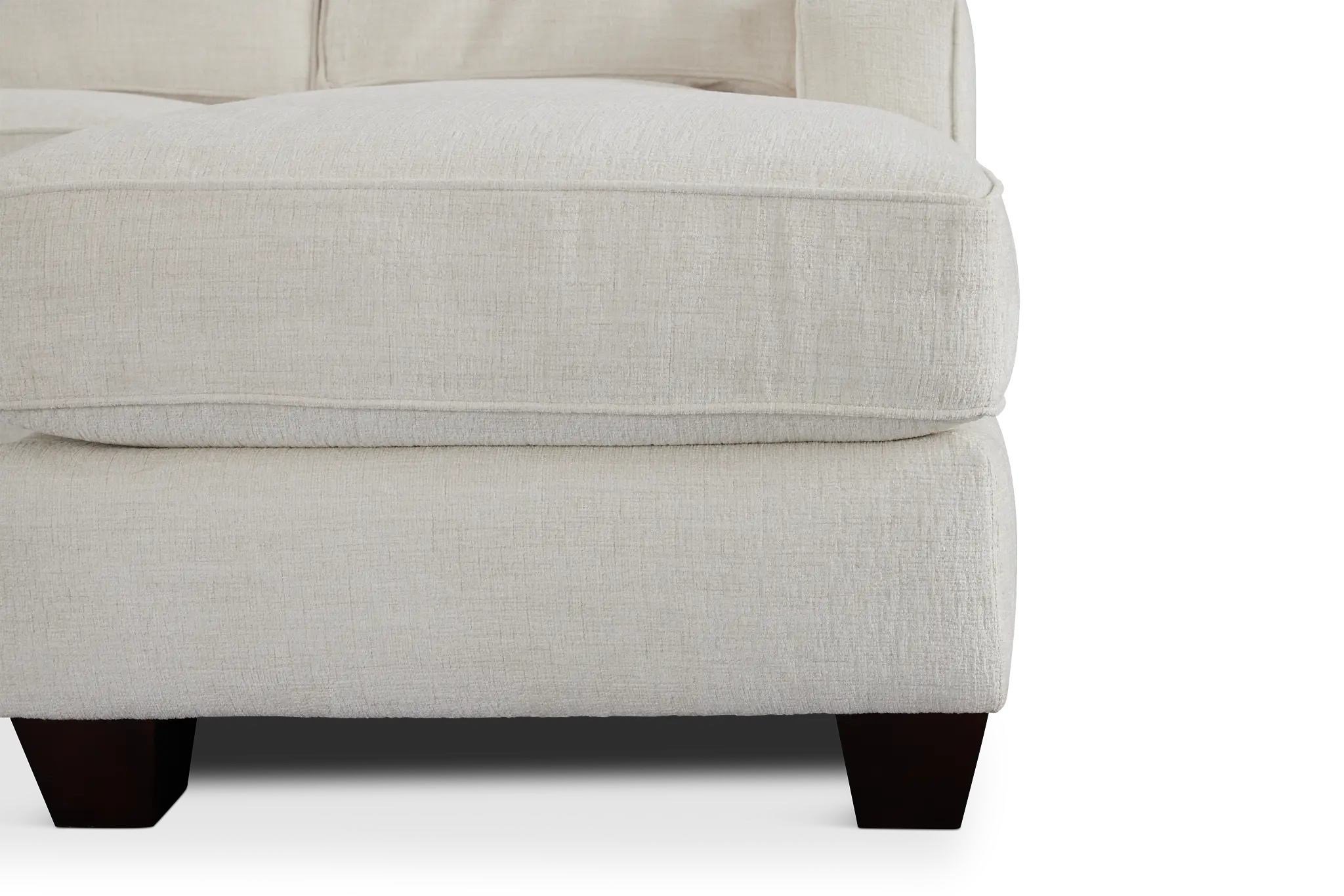 Andie White Fabric Medium Right Chaise Sectional Andie White Fabric Medium Right Chaise Sectional