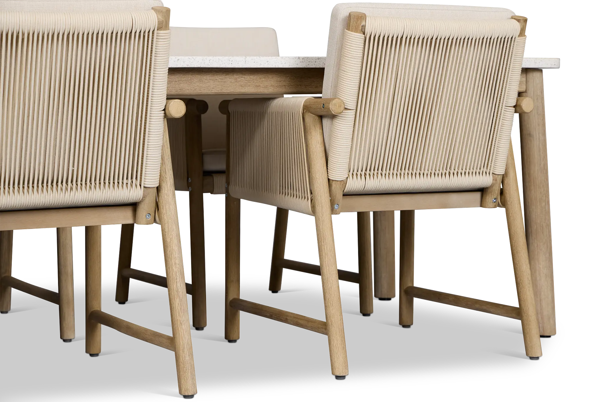 Azure Light Tone Rectangular Table & 4 Upholstered Chairs Azure Light Tone Rectangular Table & 4 Upholstered Chairs