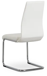 Lennox White Upholstered Side Chair