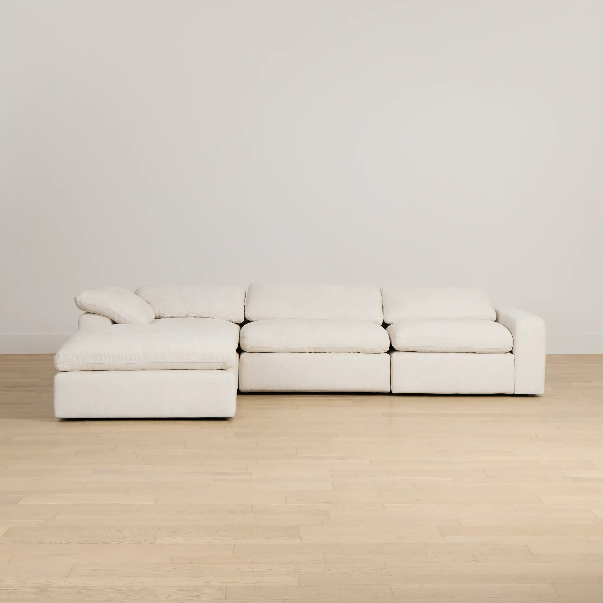 Drift Light Beige Fabric Small Left Bumper Power Reclining Sectional Drift Light Beige Fabric Small Left Bumper Power Reclining Sectional