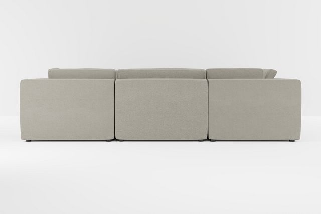Destin Elite Gray Fabric 8-piece Modular Sectional