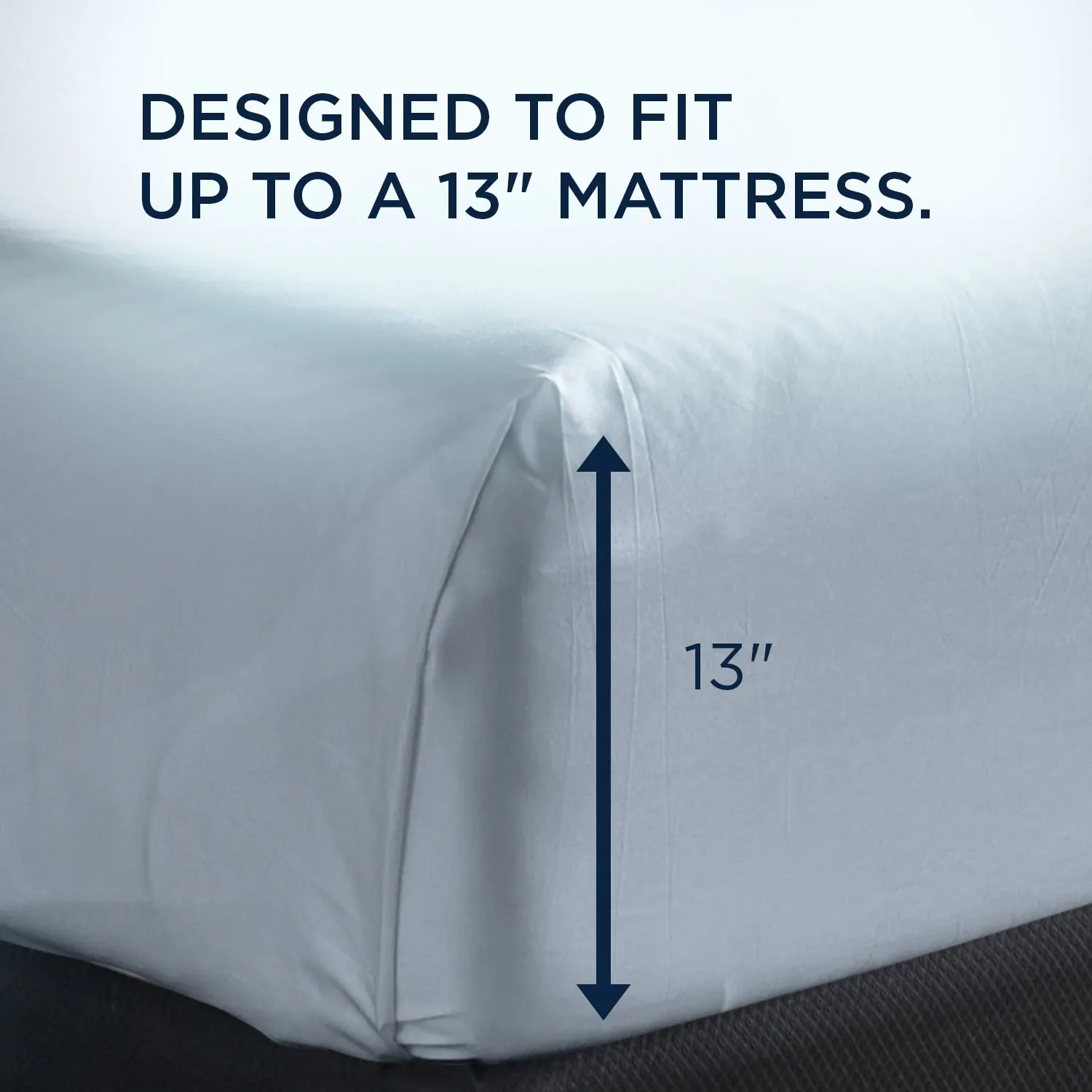 Tempur-pedic Breeze Cooling Light Blue Split King Sheets