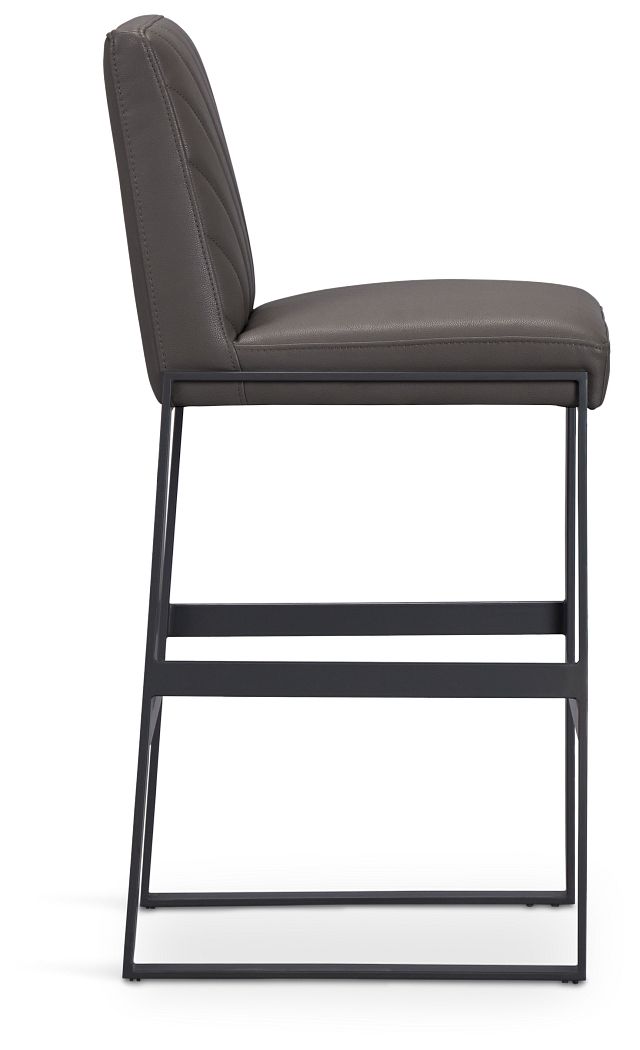 Harlem Dark Gray 30" Upholstered Barstool