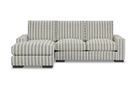 Edgewater Sea Lane Dark Gray Left Chaise Sectional