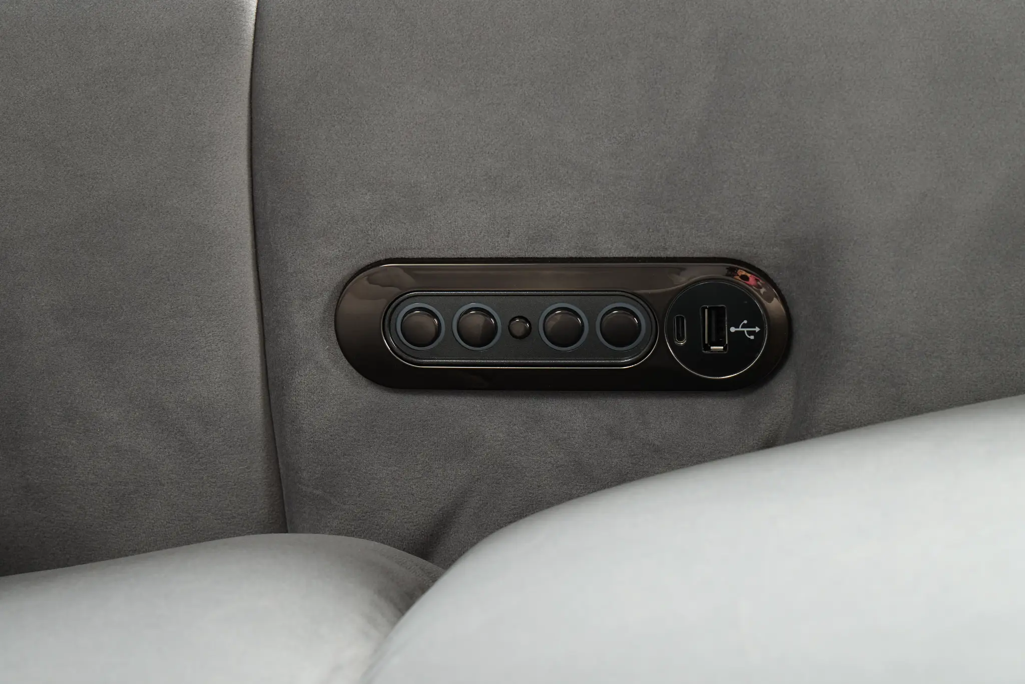 Gemma Light Gray Velvet Large Dual Power Left Chaise Sectional Gemma Light Gray Velvet Large Dual Power Left Chaise Sectional