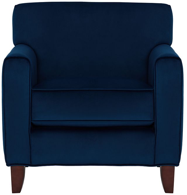 Royale Blue Fabric Accent Chair