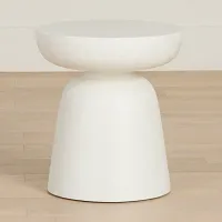 Tai White End Table
