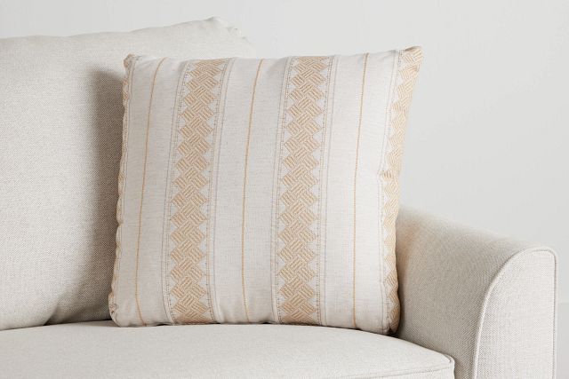 Hermione Gold Fabric 20" Accent Pillow
