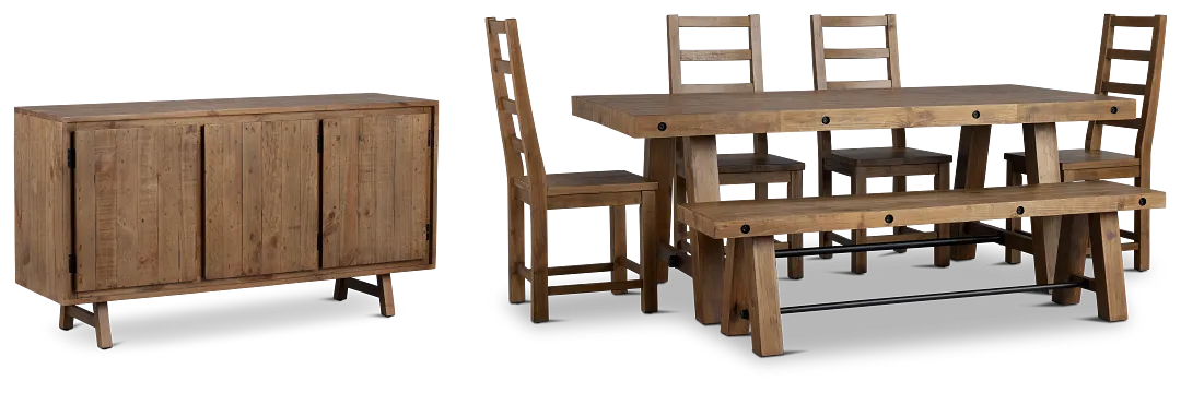 Maxton Mid Tone Dining Room