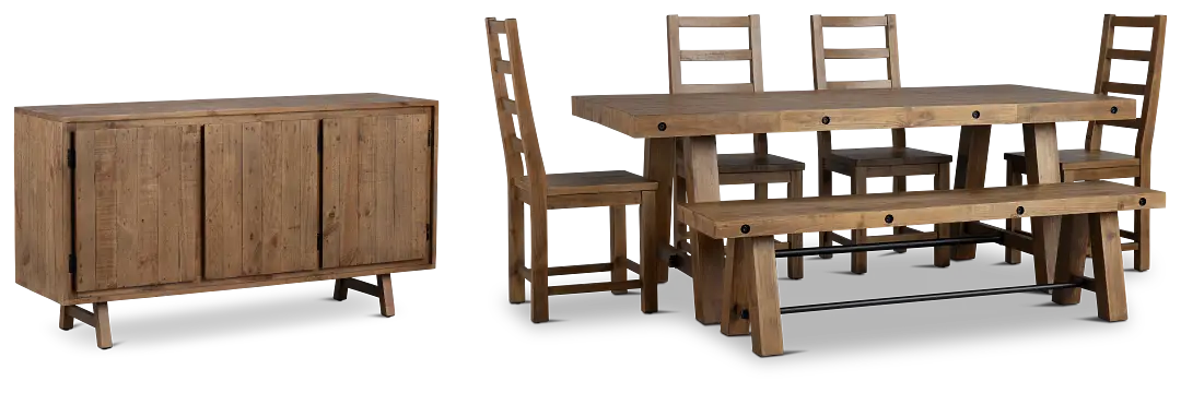 Maxton Mid Tone Dining Room Maxton Mid Tone Dining Room