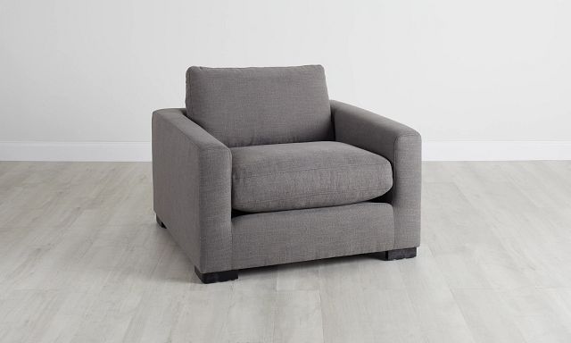 Bohan Dark Gray Fabric Chair