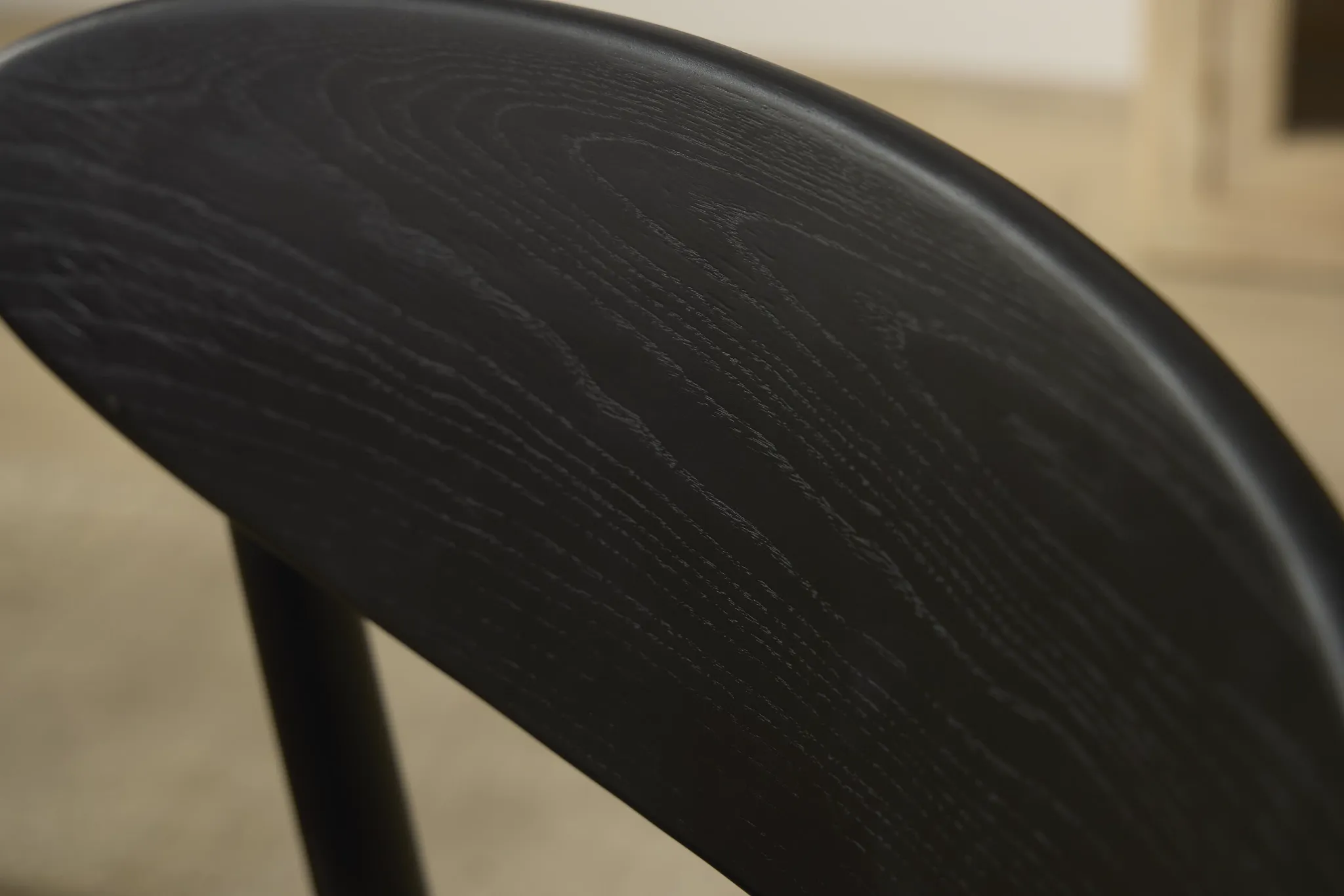 Brisbane Black Wood Side Chair