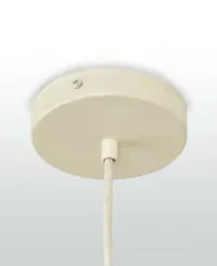 Coenbell Beige Rattan Pendant