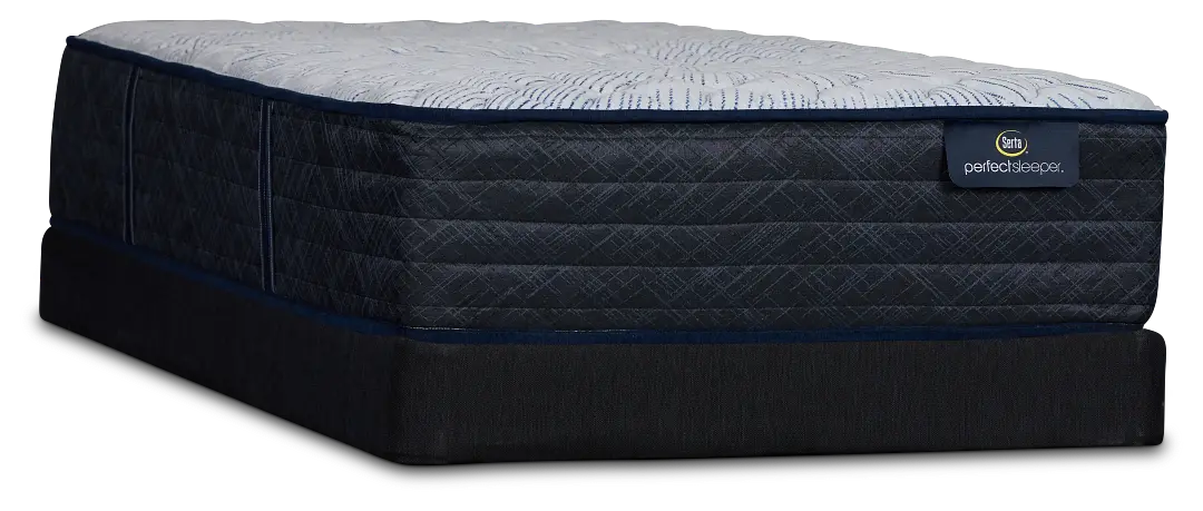 Serta Perfect Sleeper Blue Lagoon Nights Firm Low-profile Mattress Set Serta Perfect Sleeper Blue Lagoon Nights Firm Low-profile Mattress Set