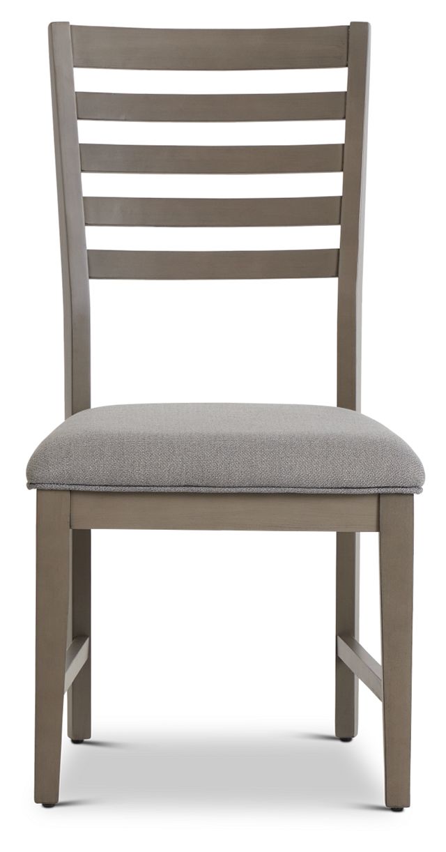 Zurich Gray Slat Side Chair (3)