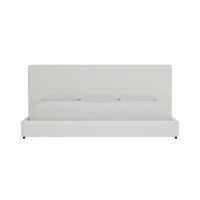 Grayton Elite Ivory 54" Upholstered Platform Bed