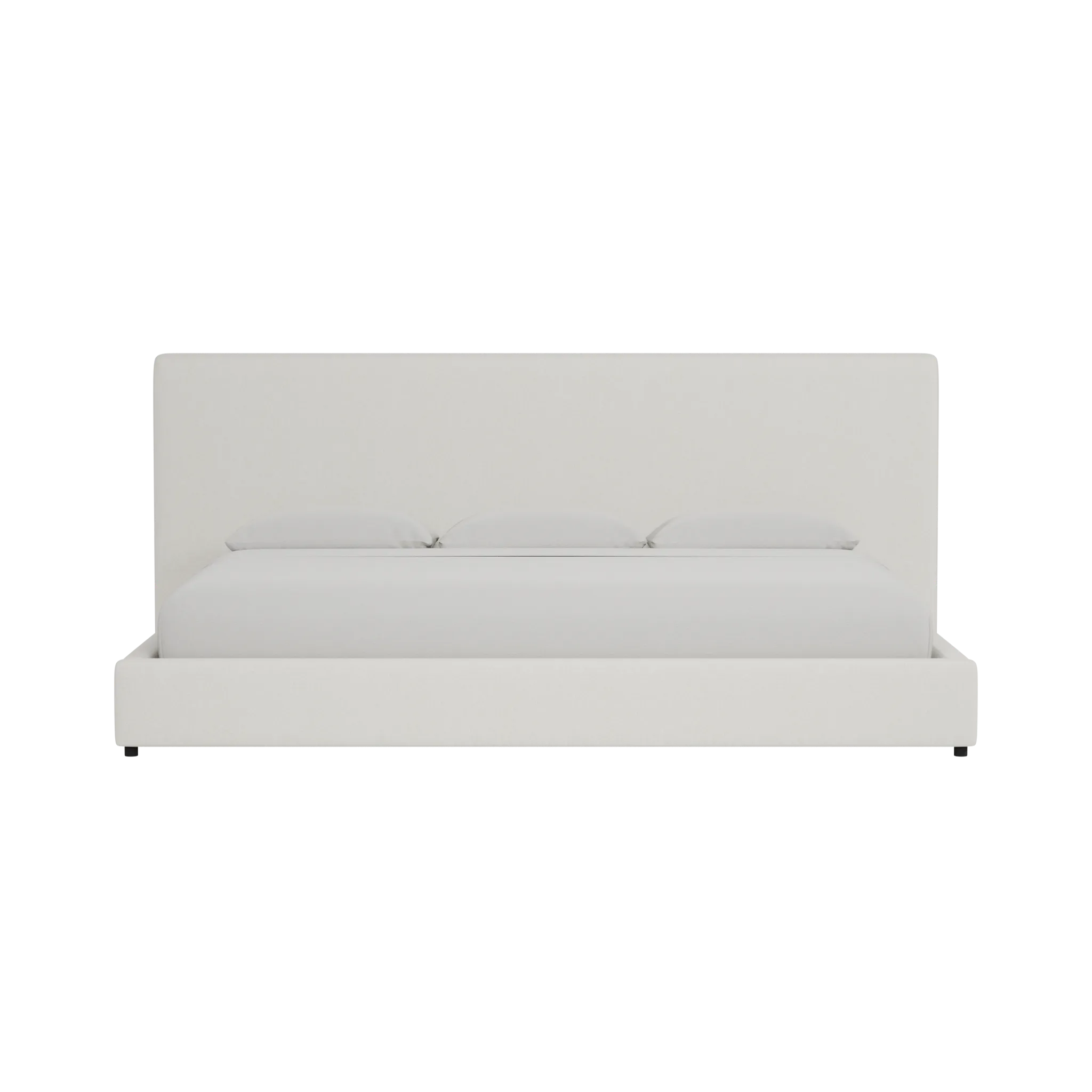 Grayton Elite Ivory 54" Upholstered Platform Bed