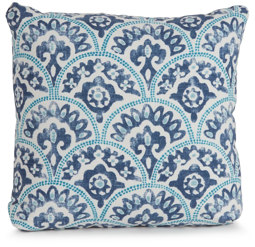 Tomini Blue 18" Sqr Accnt Plw Cover Tomini Blue 18" Sqr Accnt Plw Cover