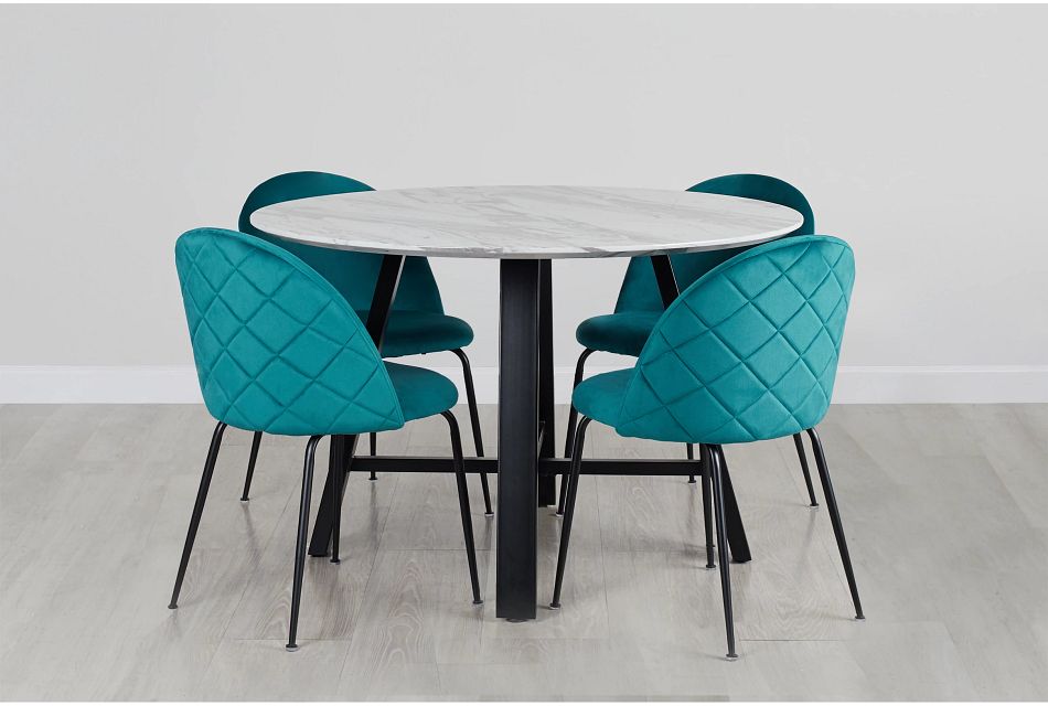 Capri Black Dk Taupe Round Table 4 Upholstered Chairs Dining Room Dining Sets City Furniture We are constantly dedicating to furniture with a brand new look, catering to the diversified aesthetic satisfaction of our customers. capri black dk taupe round table 4 upholstered chairs