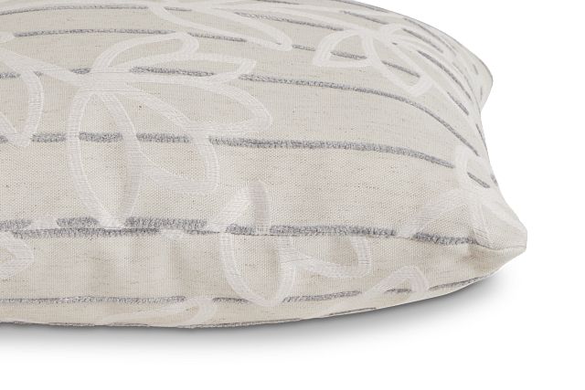 Beca Gray Fabric 20" Accent Pillow (2)