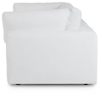 Grant White Fabric 2-piece Modular Sofa