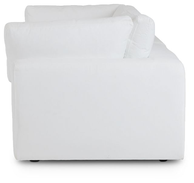 Grant White Fabric 2-piece Modular Sofa
