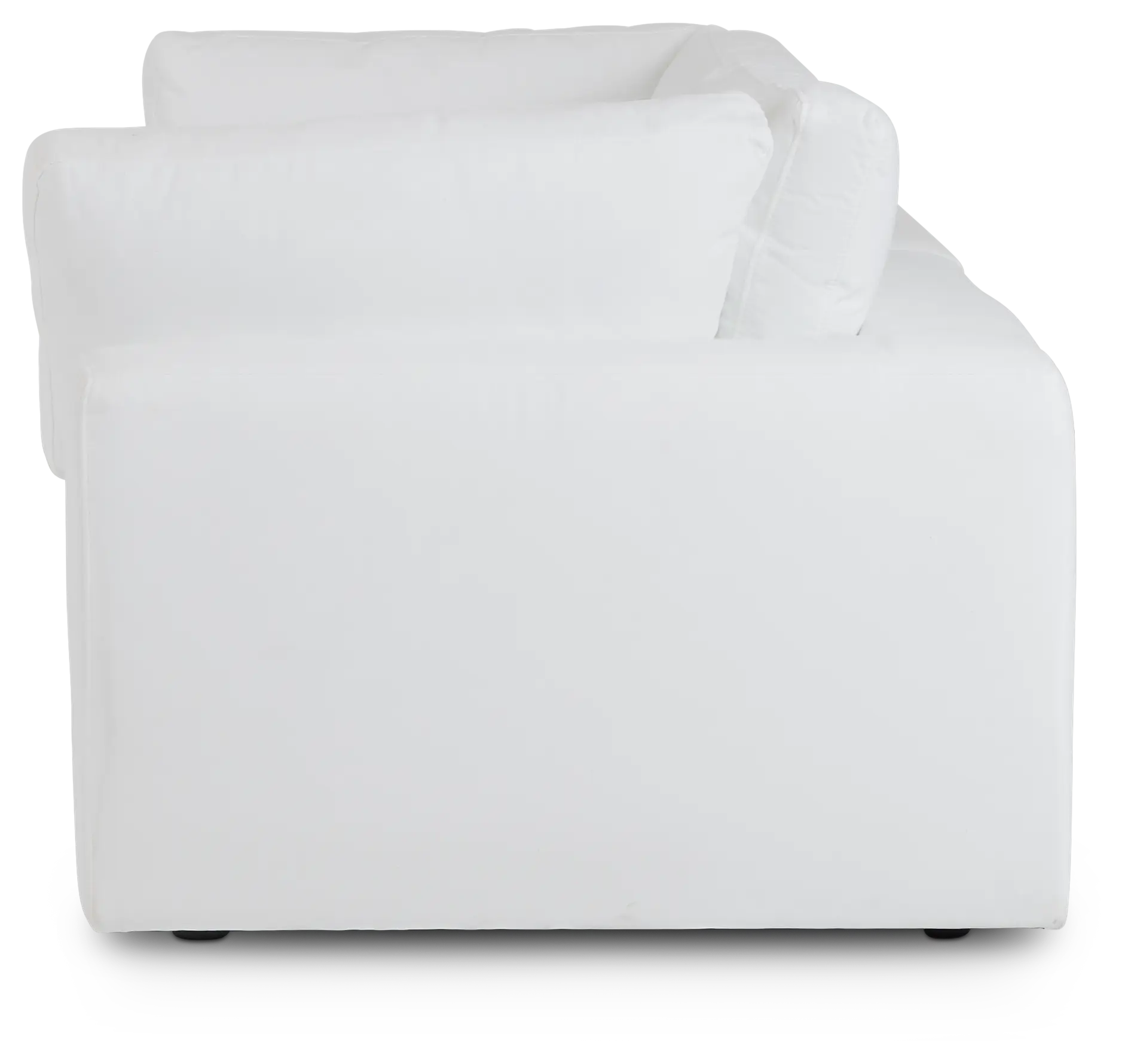 Grant White Fabric 2-piece Modular Sofa Grant White Fabric 2-piece Modular Sofa