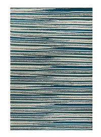 Cizin Dark Teal Wool Blend 8x10 Area Rug