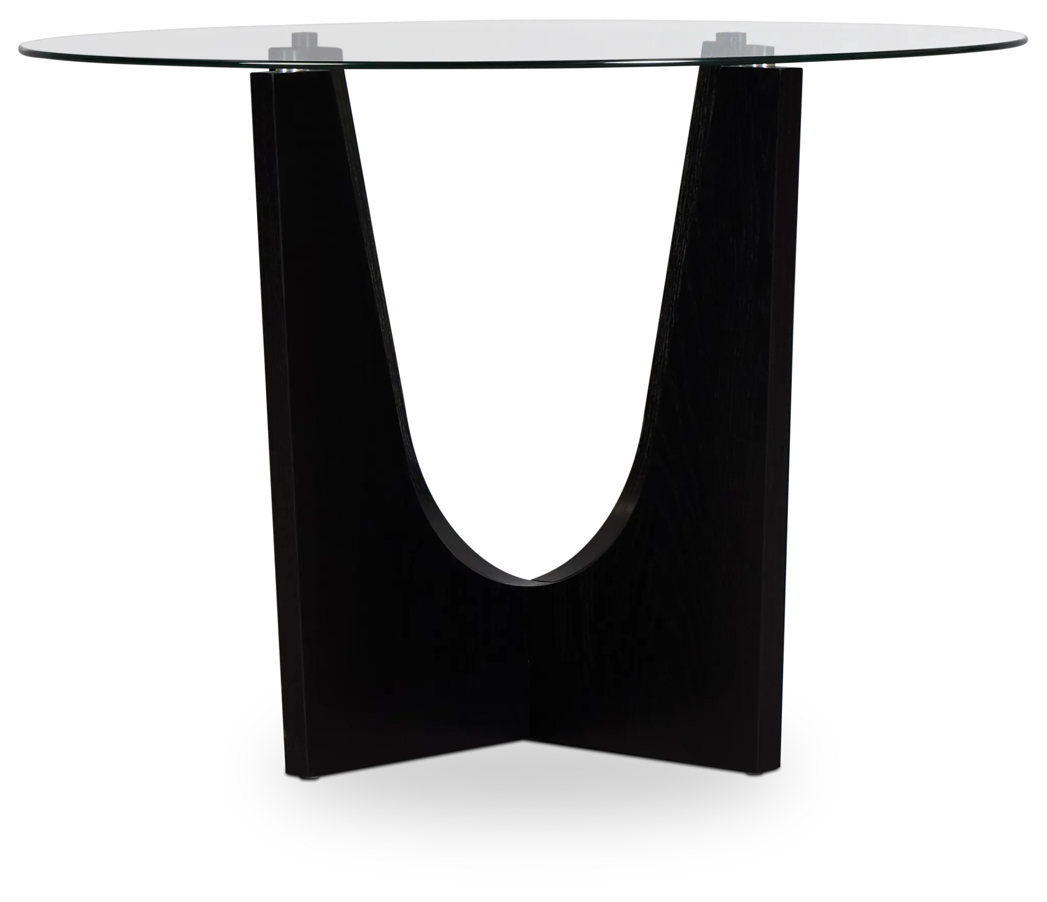 Oxford Glass Round High Dining Table