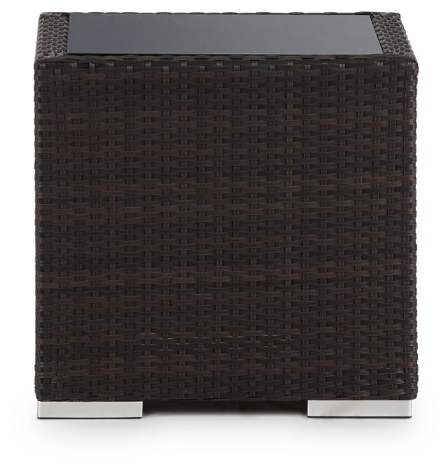 Fina Dark Tone Square End Table