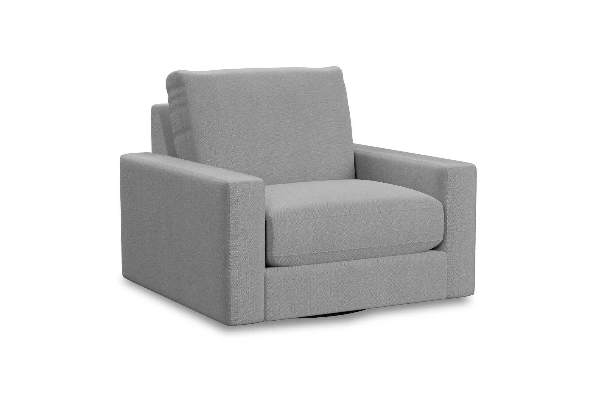 Edgewater Delray Light Gray Swivel Chair