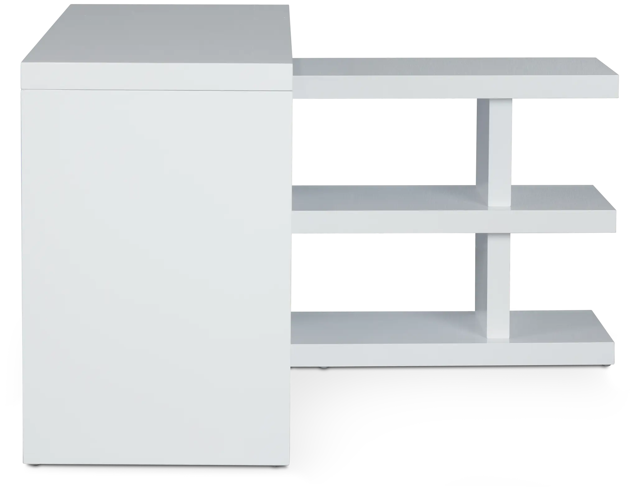 Olympia White Wood L Desk Olympia White Wood L Desk