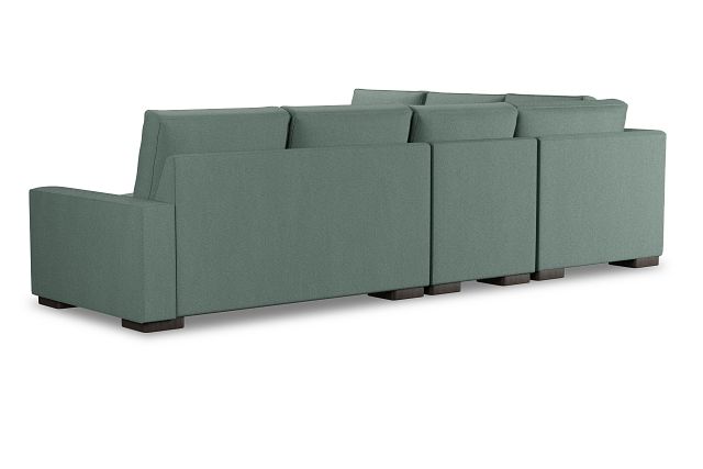 Edgewater Delray Light Green Medium Two-arm Sectional (3)