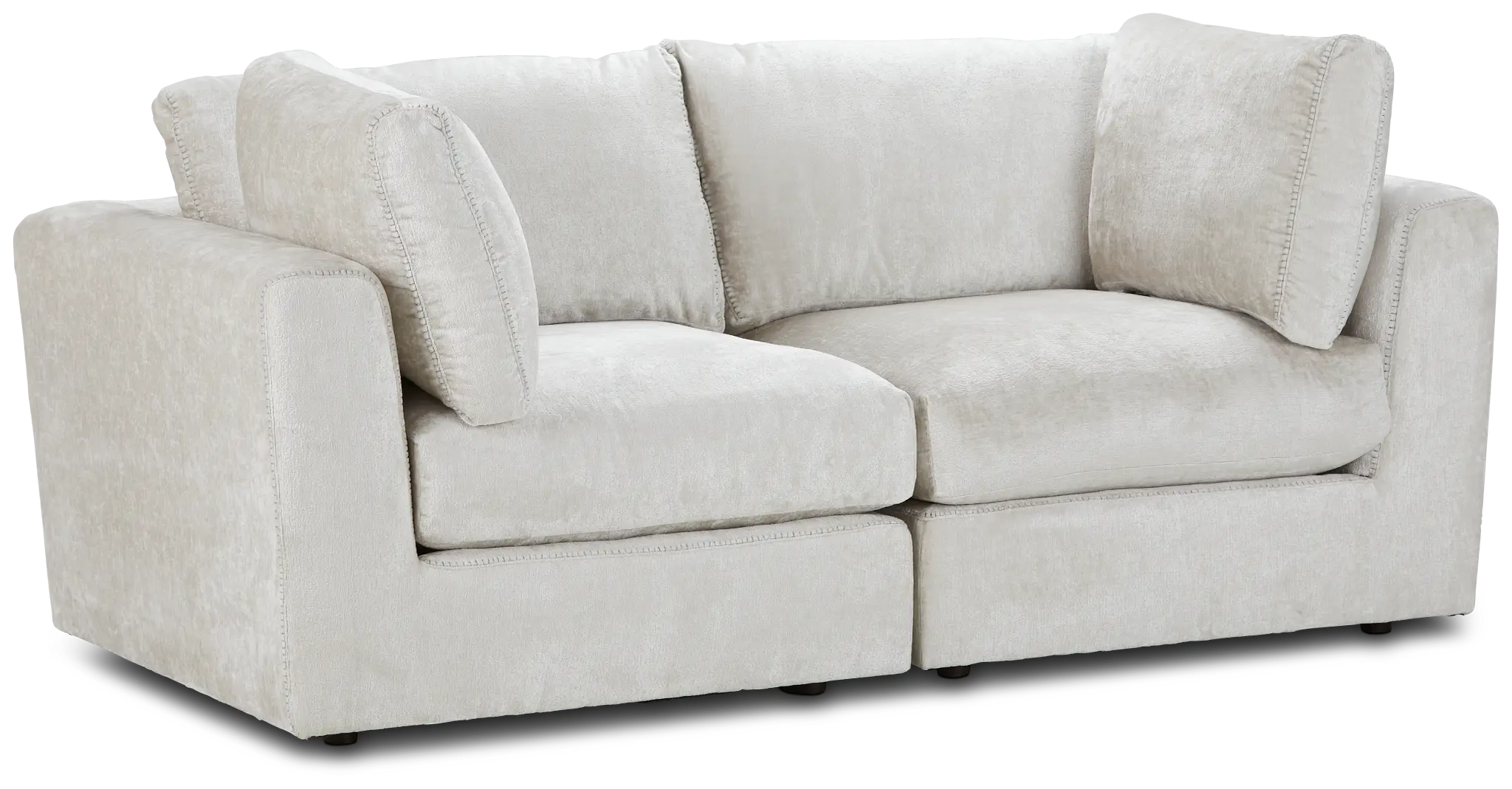 Oasis Light Beige Fabric 2 Piece Modular Sofa Oasis Light Beige Fabric 2 Piece Modular Sofa