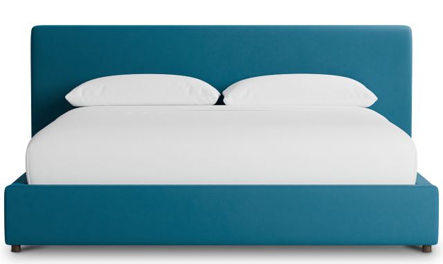 Grayton Joya Teal 44" Upholstered Platform Bed