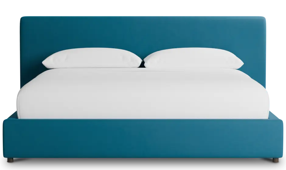 Grayton Joya Teal 44" Upholstered Platform Bed Grayton Joya Teal 44" Upholstered Platform Bed