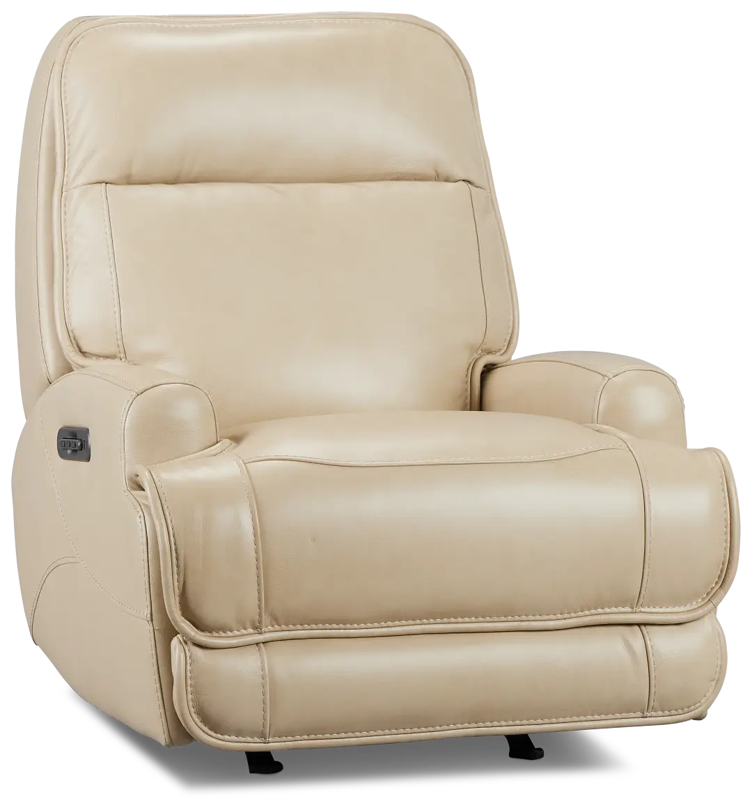 Casey Light Beige Lthr/vinyl Power Rocker Recliner Casey Light Beige Lthr/vinyl Power Rocker Recliner