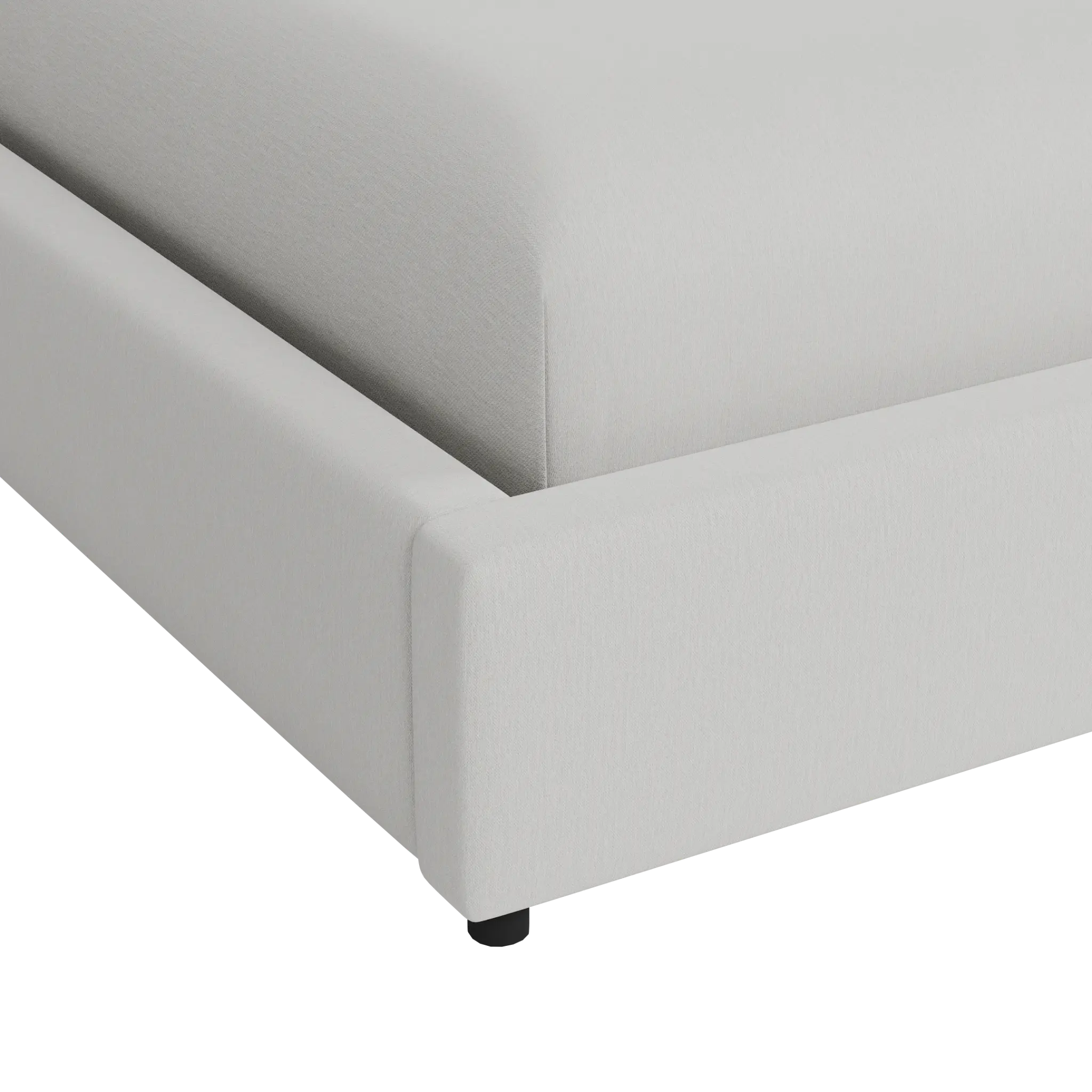 Grayton Delray Pewter 44" Upholstered Platform Bed Grayton Delray Pewter 44" Upholstered Platform Bed