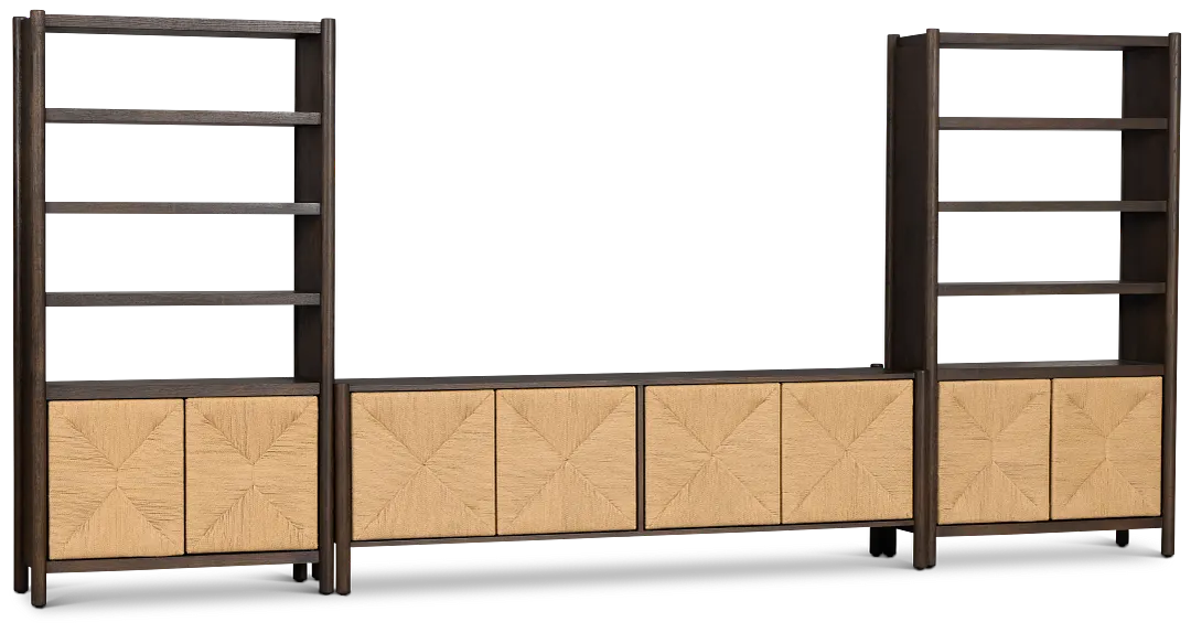 Santorini Dark Tone 84" Entertainment Wall